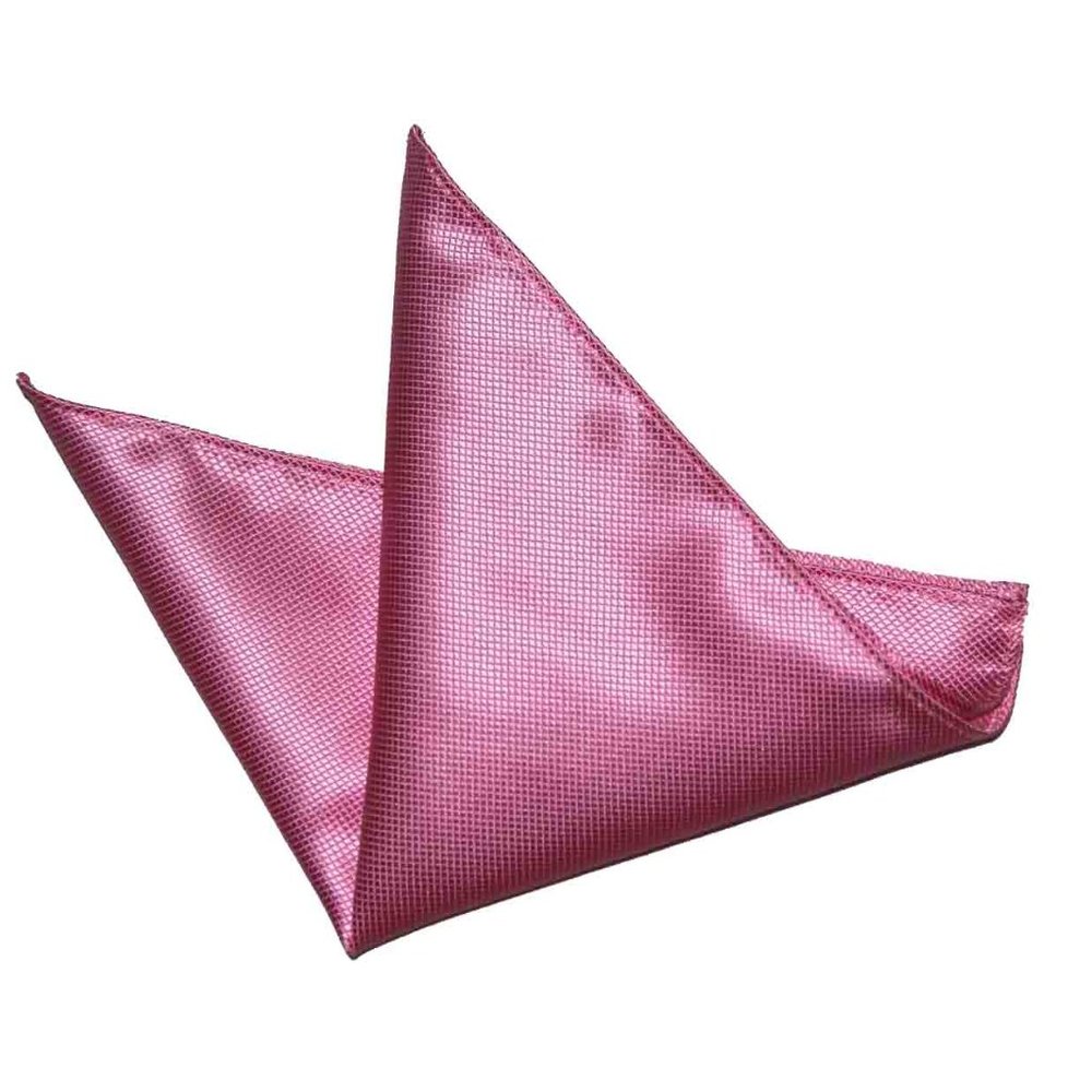 Gascoigne Pocket Square Pink Silk Men's